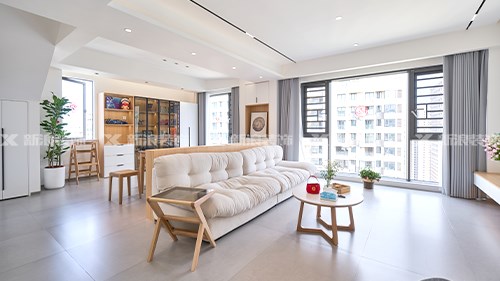 合理設計7.5m大橫廳，功能分區超開(kāi)闊！|長(cháng)沙全屋整裝